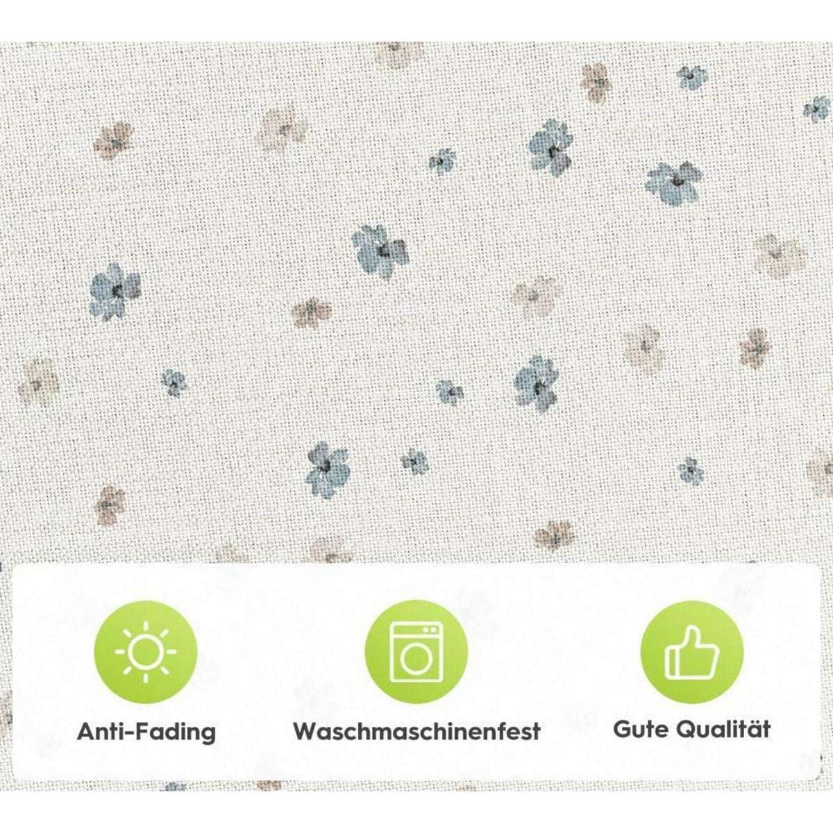 Tischdecke Wilde Tusche Blumen 120x120 cm Braun