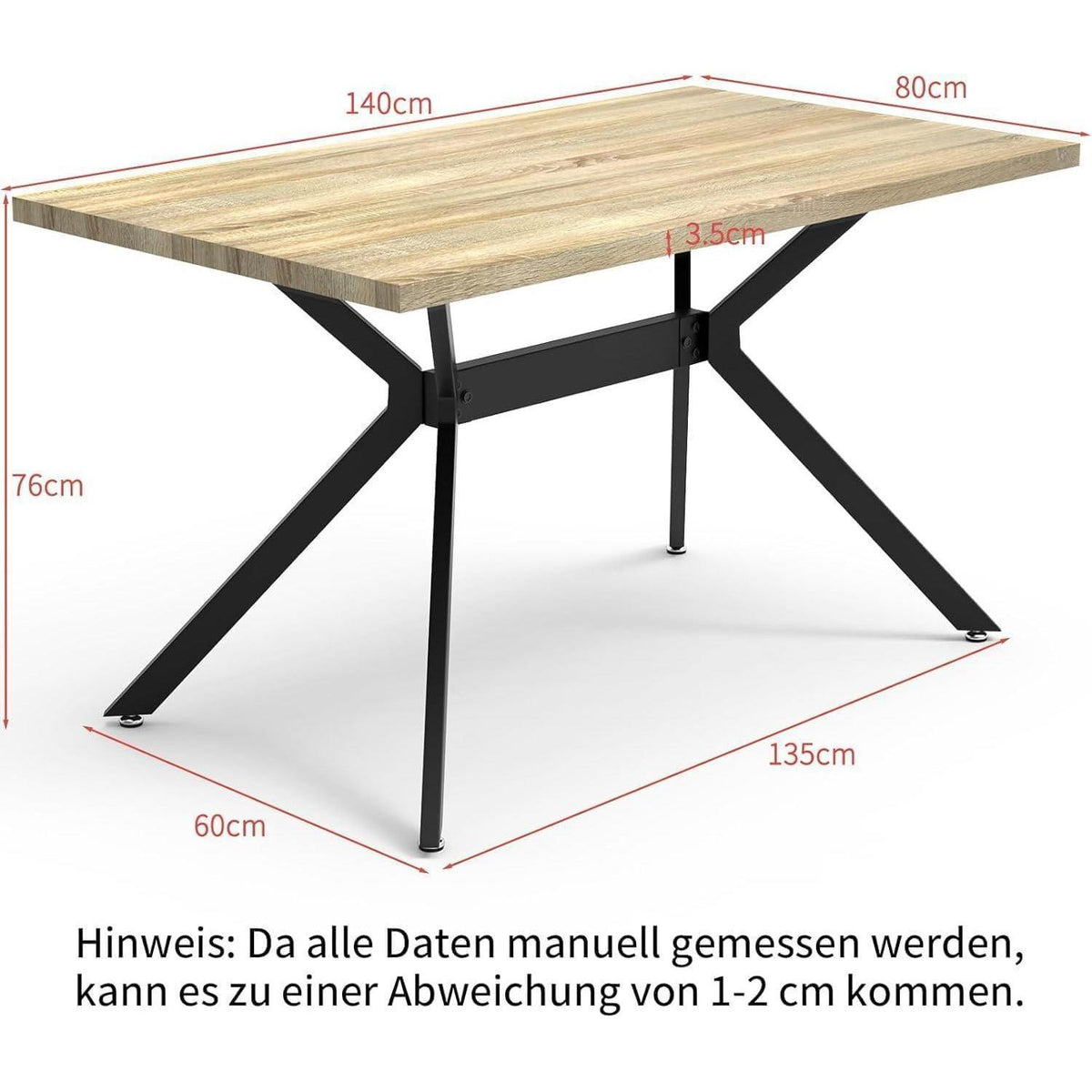 Esszimmergruppe mit Esstisch & 4 Stühlen – Modern & Komfortabel