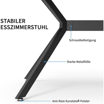 Esszimmergruppe mit Esstisch & 4 Stühlen – Modern & Komfortabel