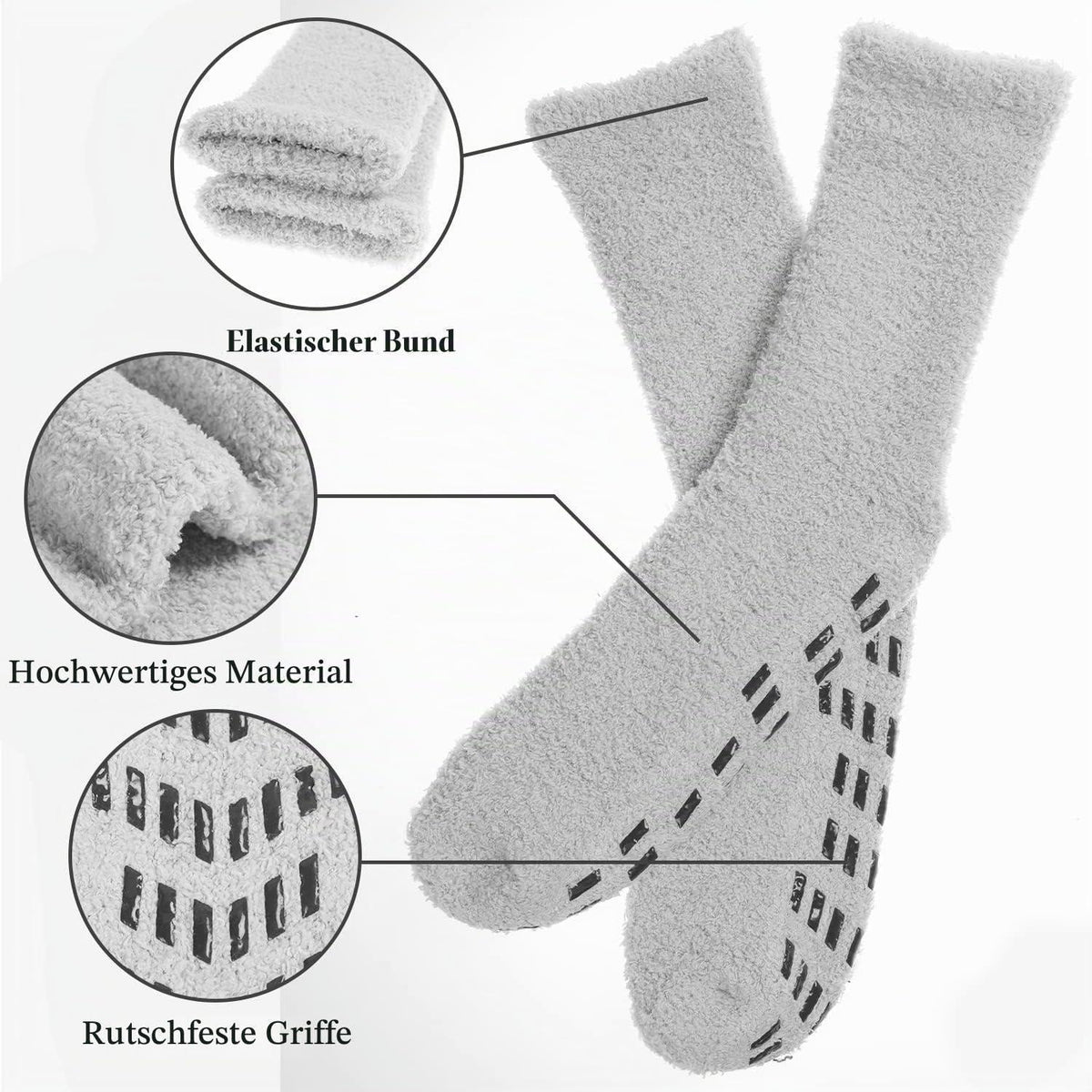 Warme Kuschelsocken Stoppersocken 39-45 - Perfektes Geschenk