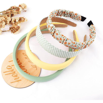 DRESHOW Haarreifen Set 7 Stück Blumen Vintage Stirnbänder