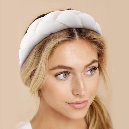 Samt Geflochtenes Haarband Vintage Style für Damen - 1 Stück