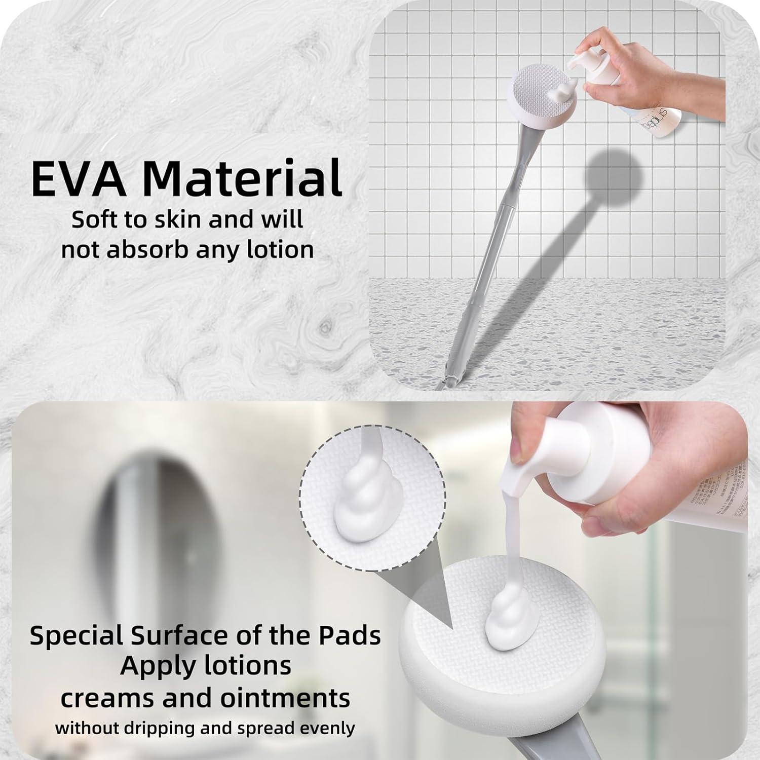 Rückencremer Applikator mit austauschbaren Pads, langem Stiel, optimale Rückenpflege