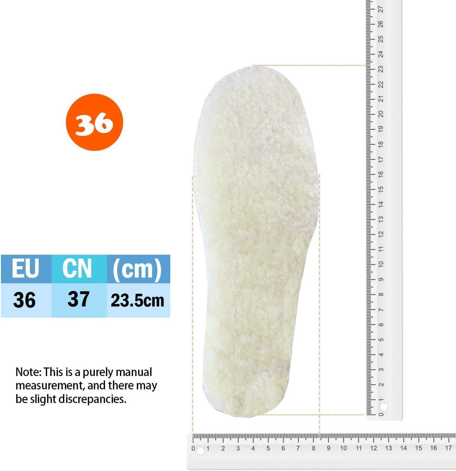 2er Pack Winter Einlagen Schafwolle Schafsfell Gr. 36 EU
