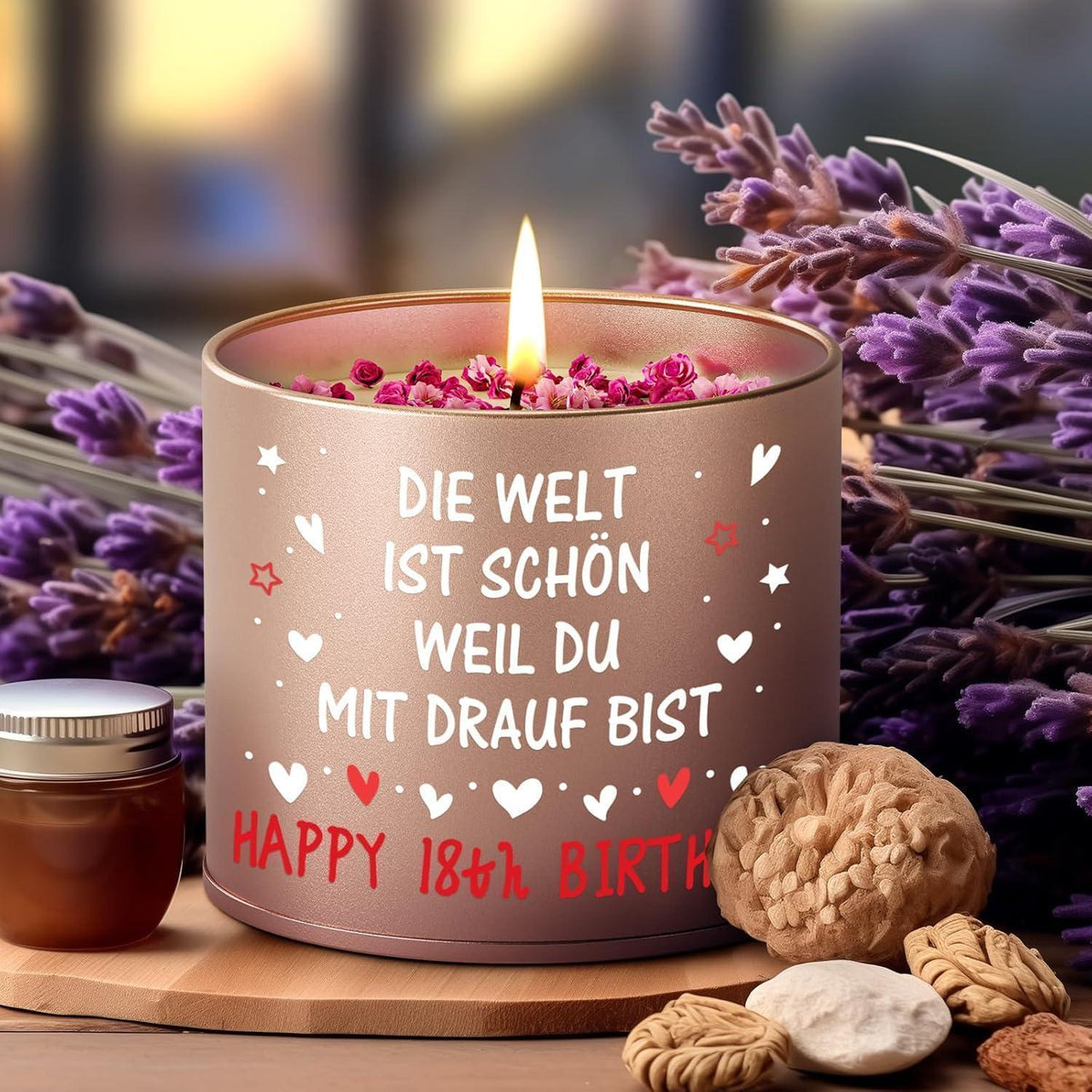 18. Geburtstag Kerze Mädchen – Geschenk für Frau & Freundin