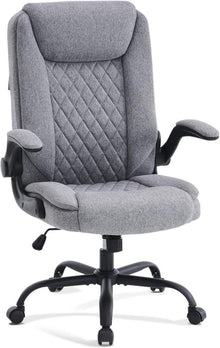 Ergonomischer Bürostuhl mit Armlehnen, Wippfunktion und Kopfstütze