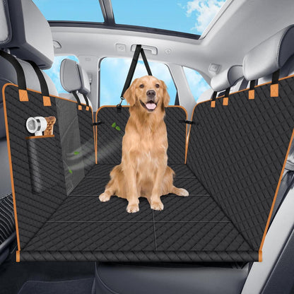 Hundedecke Auto Rückbank Fester Boden – XL, Schwarz