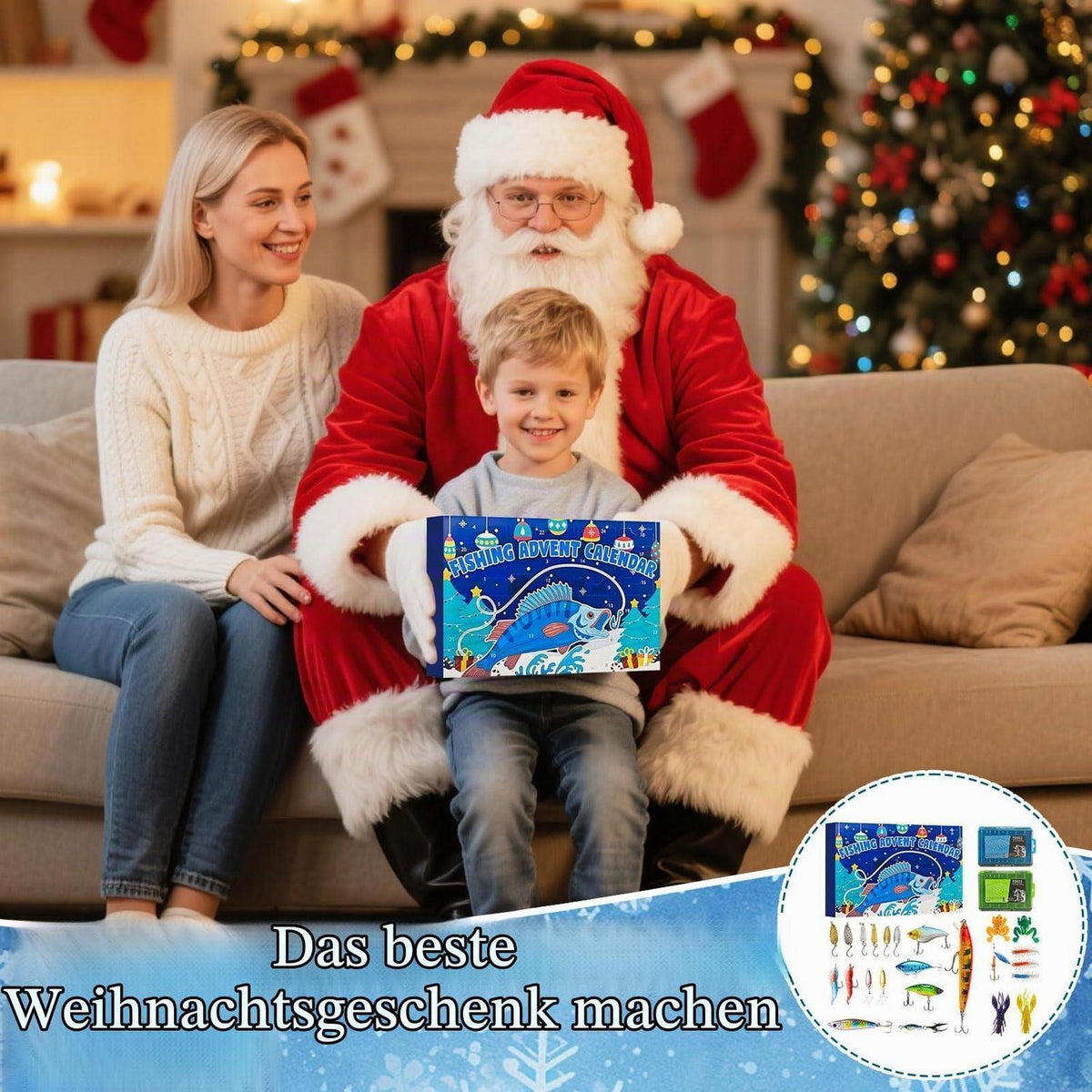 Angel Adventskalender 2026 mit Köder-Set für Angler