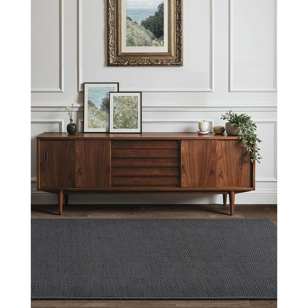 Schmutzfangmatte Innen Dunkelgrau 91x243cm – Rutschfest & Saugstark