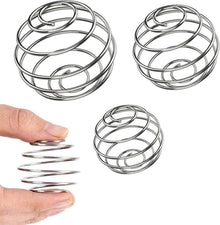Edelstahl Protein Shaker Set mit Metall Ball Blender