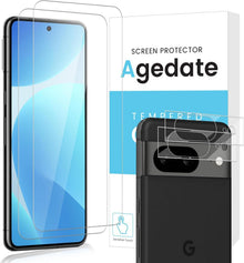 Google Pixel 8 Panzerglasfolie 2er Set Kameraschutz Blasenfrei 9H