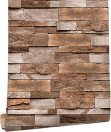 Selbstklebende Vintage Backstein Tapete 45cmX300cm