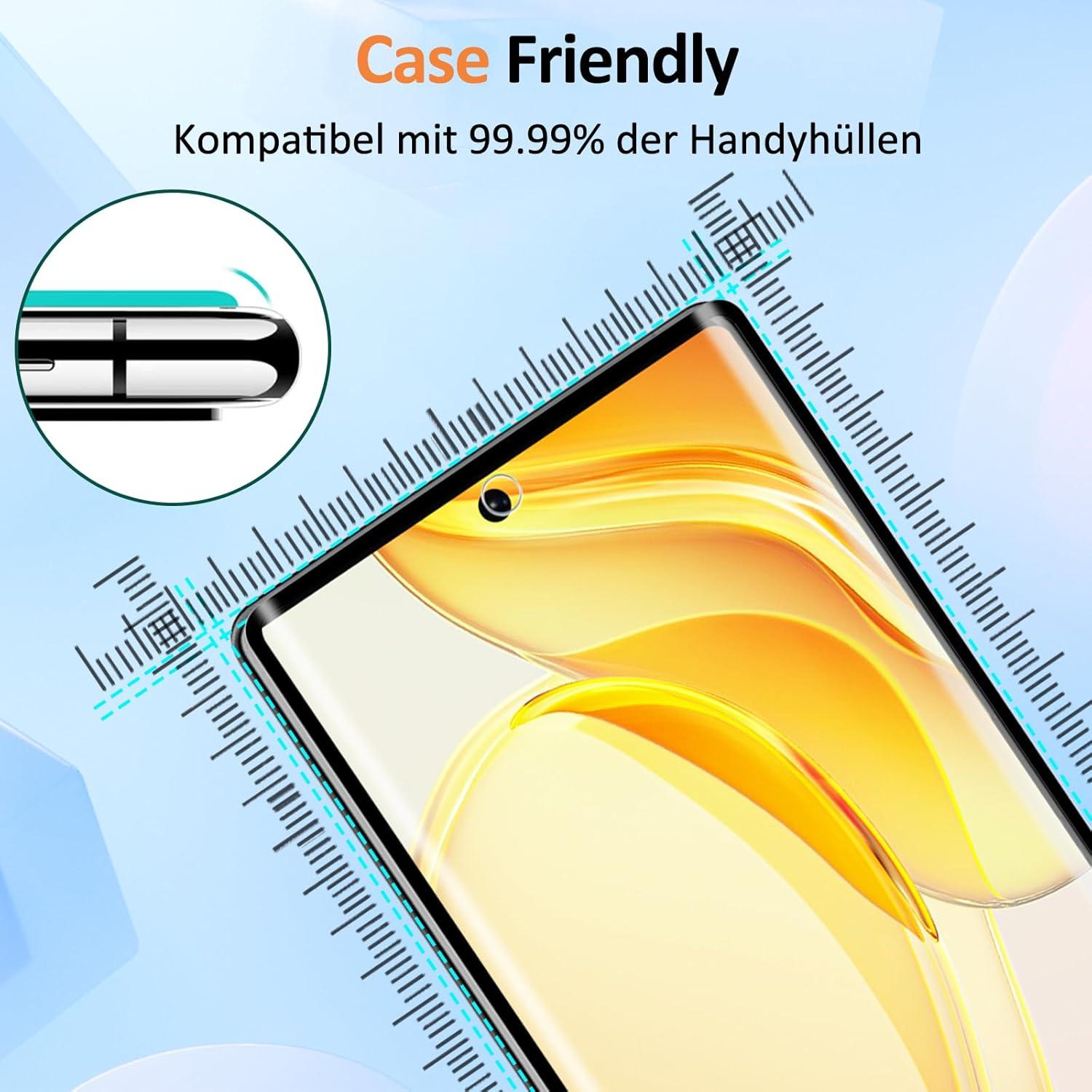 Agedate Panzerglasfolie Google Pixel 6 Pro 2 Stück HD Displayschutz Anti-Kratzer Schutzfolie