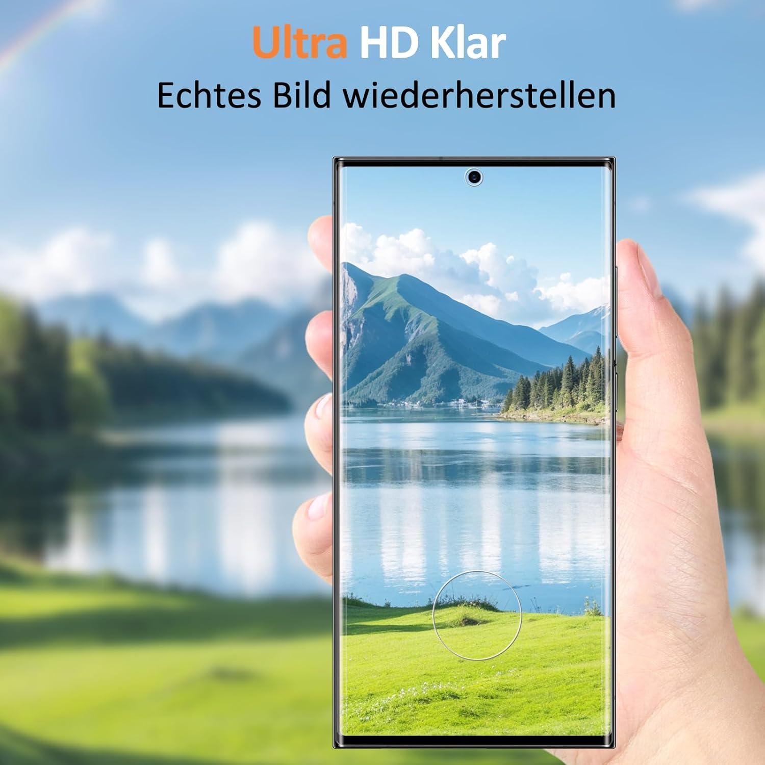 Panzer Schutzglas Samsung Galaxy S22 Ultra 2x Displayschutzfolie HD