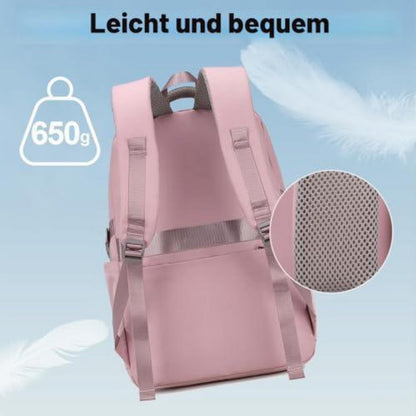 Laptop Rucksack Damen 15.6 Zoll Rosa Violett – Schulrucksack für Uni & Reisen