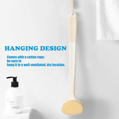 43cm Rückenbürste Dusche Badbürste Anti-Rutschgriff Körperreinigung