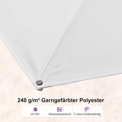 Großer 300x300 cm Sonnenschirm Twist mit
