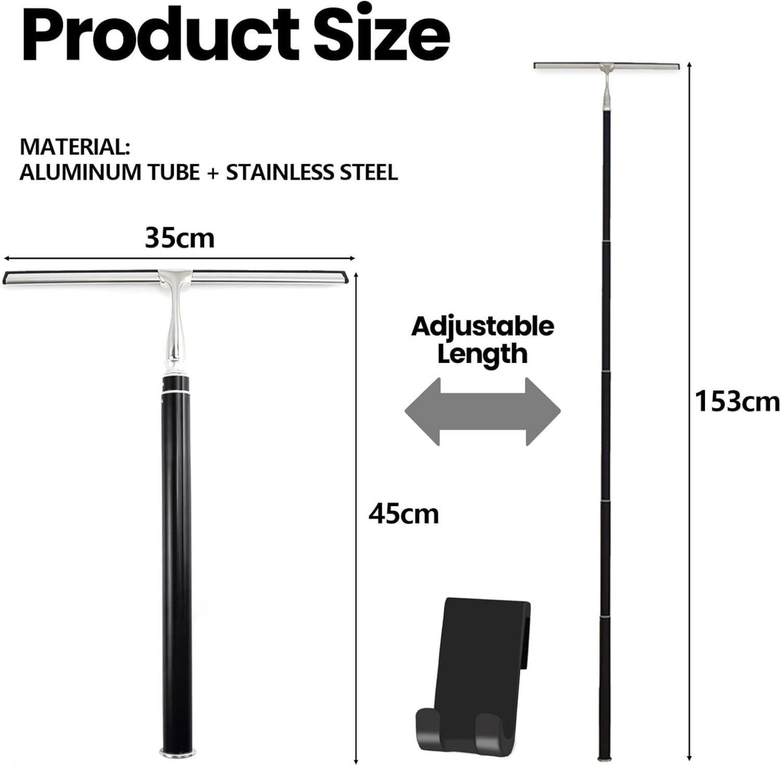 Duschabzieher Set 35cm Breit Ohne Bohren Abzieher Silikon