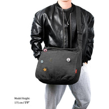 Canvas Messenger Bag Captain Blues Große Kuriertasche