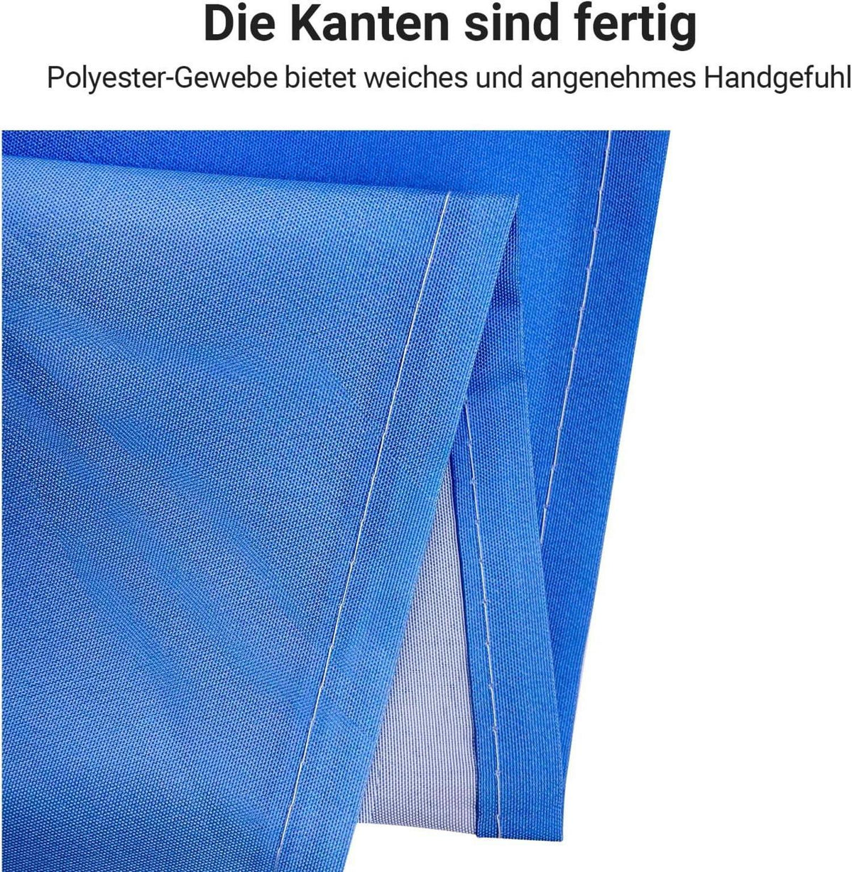 Duschvorhang 180x160cm Sea Blue Beschwerter Saum Antischimmel