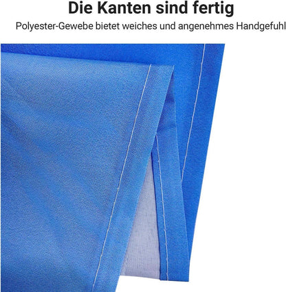 Duschvorhang 180x160cm Sea Blue Beschwerter Saum Antischimmel