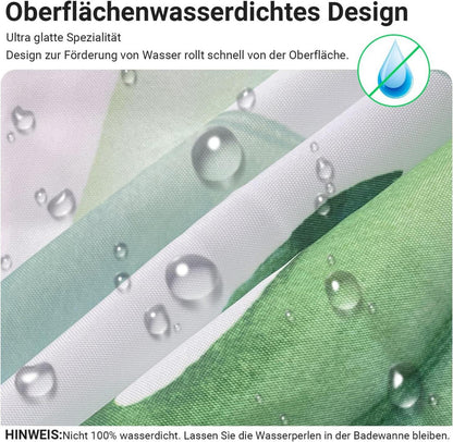 Duschvorhang Grün Blätter