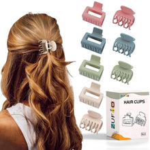 Haarspangen Damen 4er-Set rechteckige matte Klammern 1,5 Zoll