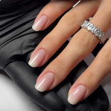 24 Nude Pink Press on Nägel Quadratisch Gradient-Designs Glänzend