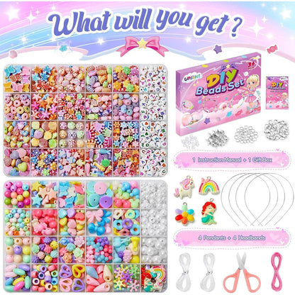 Perlen Set zum Selber Machen für Kinder – DIY Schmuck Basteln