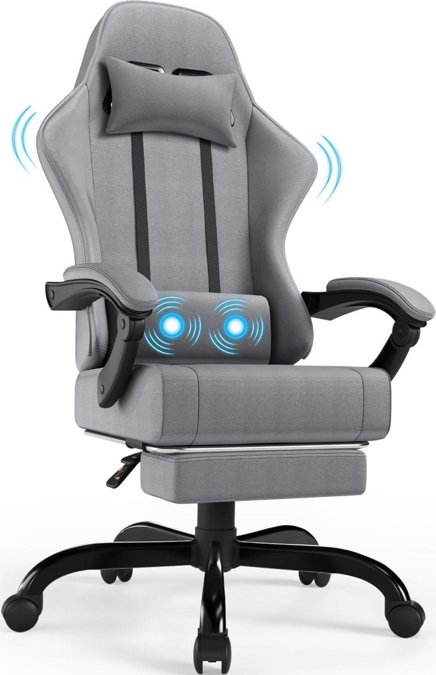 Ergonomischer Gaming Stuhl mit Massagefunktion und verstellbarer