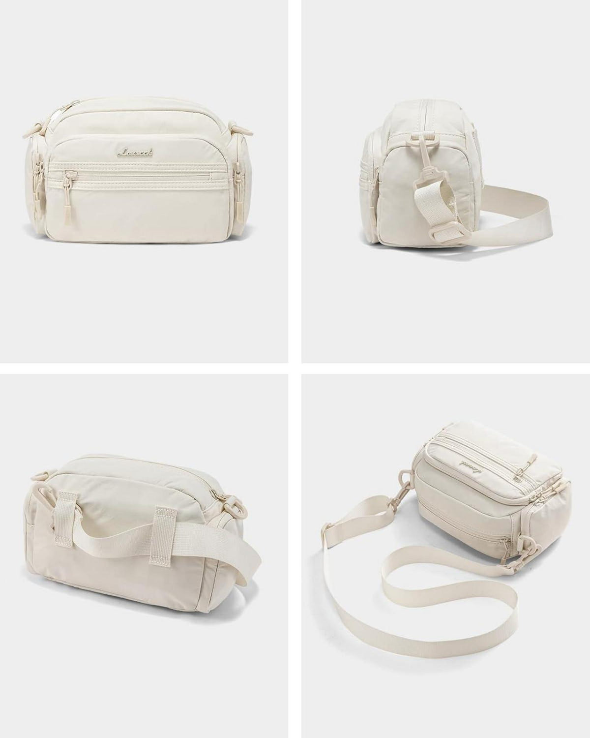 Crossbody Bag Damen Umhängetasche Klein Bauchtasche Fashion Beige