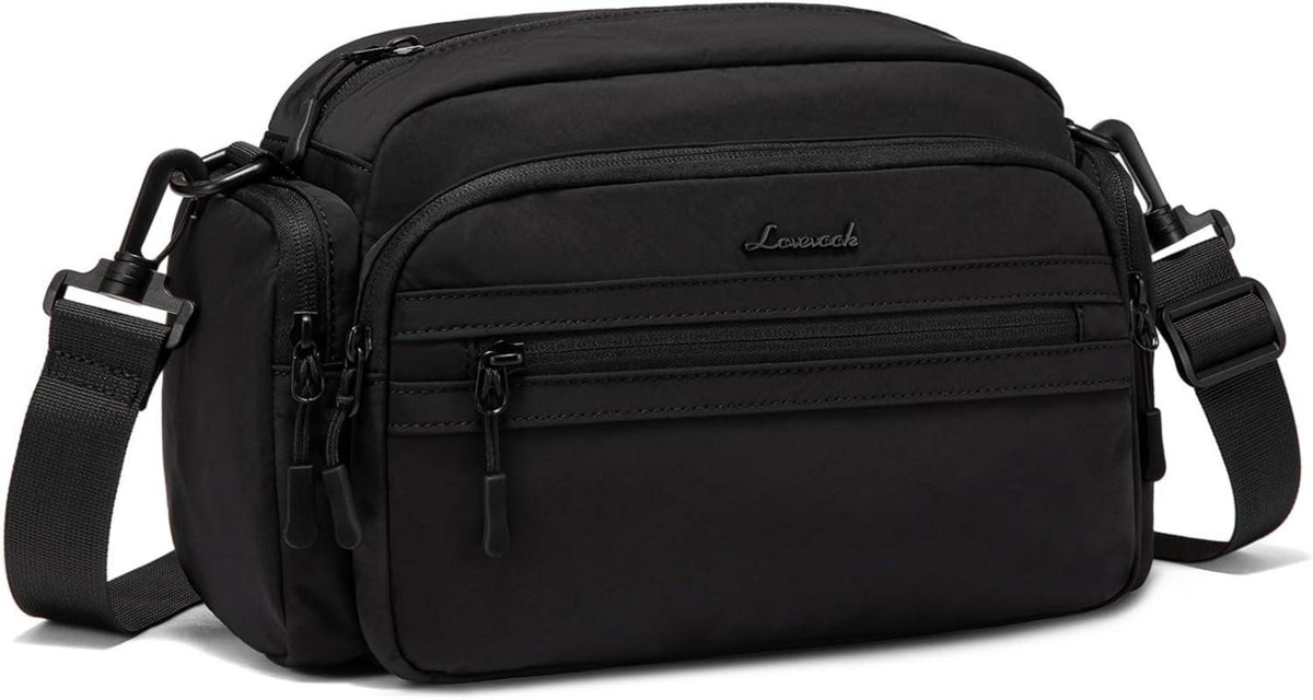 Umhängetasche Damen Schultertasche Crossbody Bag Schwarz