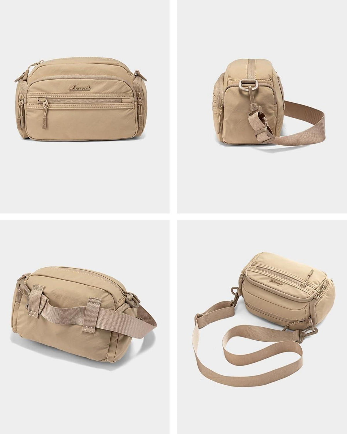 Umhängetasche Damen Crossbody Bag Klein Leichte Schultertasche Khaki