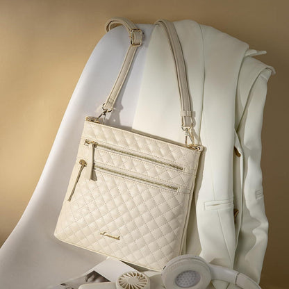 Crossbody Bag Damen Umhängetasche Klein Handtasche Mittelgroß PU Leder