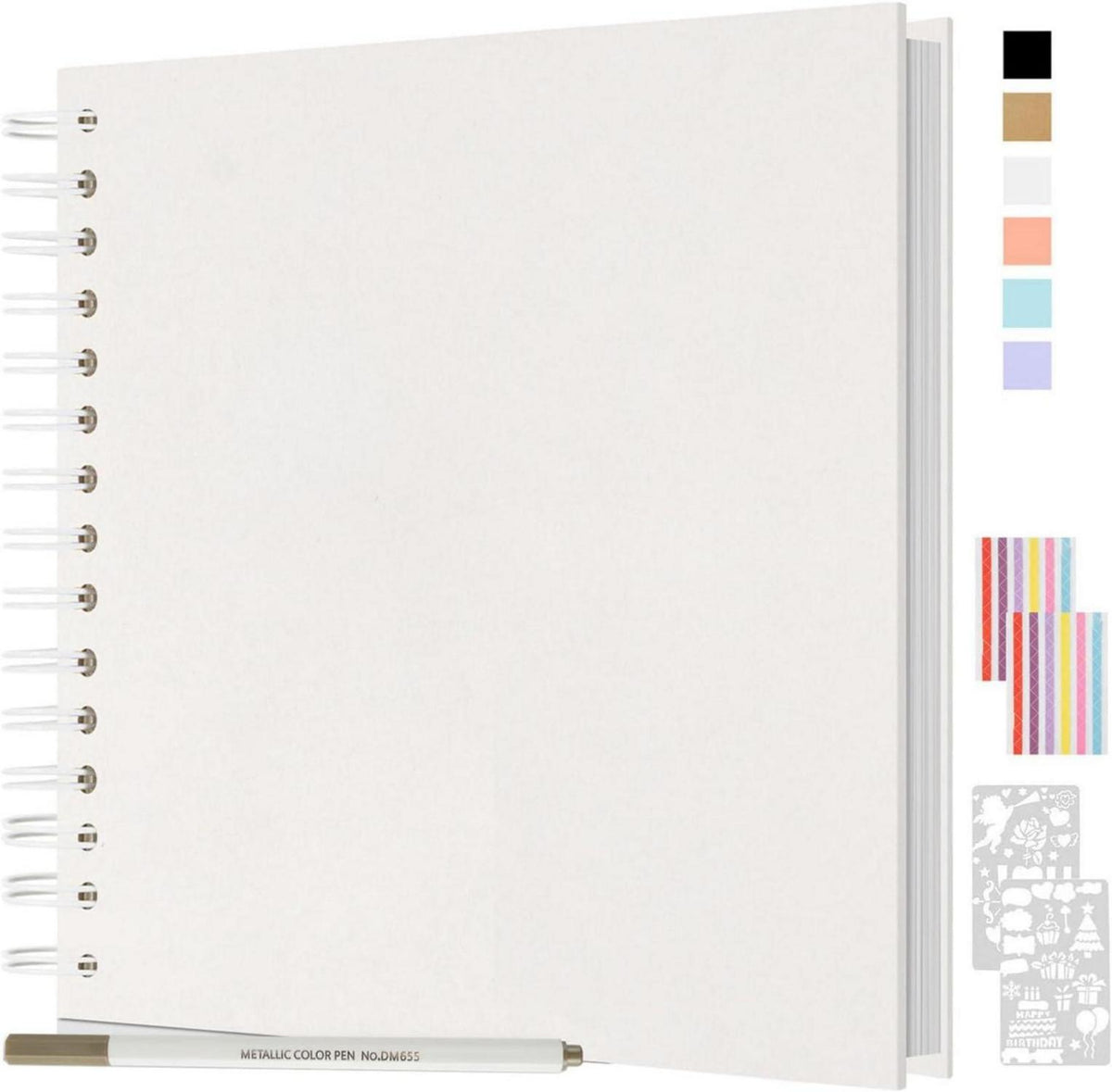 DIY Scrapbook Fotoalbum 21x21cm 40 Seiten zum Einkleben