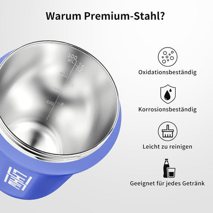 Protein Shaker edelstahl 500ml auslaufsicher BPA frei Eiweiß Shake