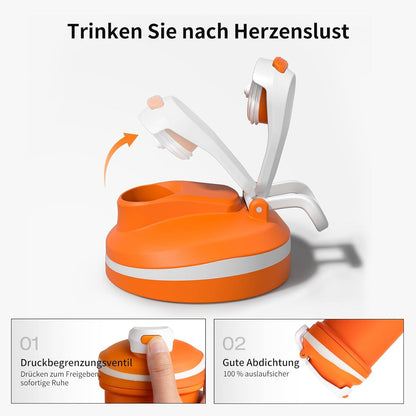Protein Shaker 500ml auslaufsicher BPA frei Edelstahl