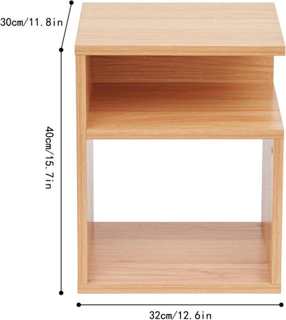 Nachttisch 2er Set Holz Sofatisch 32x30x40cm Nachtschrank Modern Größe