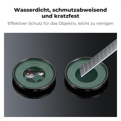 UV-Filter für DJI Osmo Action 5 Pro/4, HD Glas, Objektivschutz