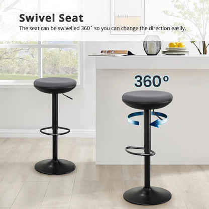 Ergonomischer Stehhocker höhenverstellbar 360° drehbar ohne Rückenlehne Grau