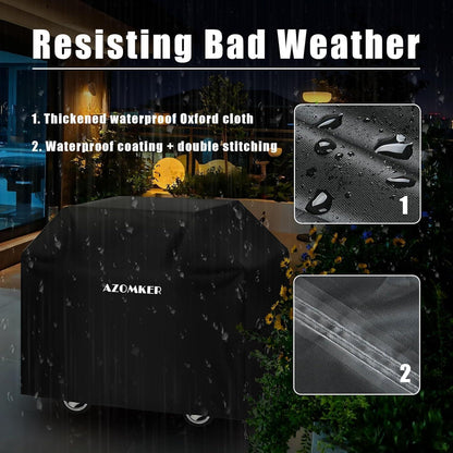Wetterfeste Grillabdeckung Oxford 120x66x120 cm
