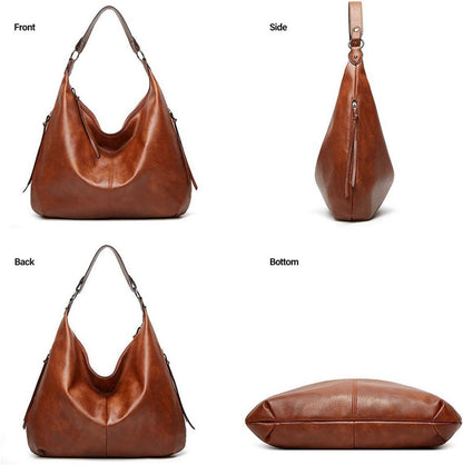 Pahajim Damen Handtaschen Set Damen Leder Hobo Shopper