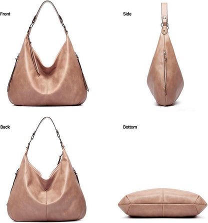 Pahajim Handtasche Damen Leder Set mit Geldbörse Shopper