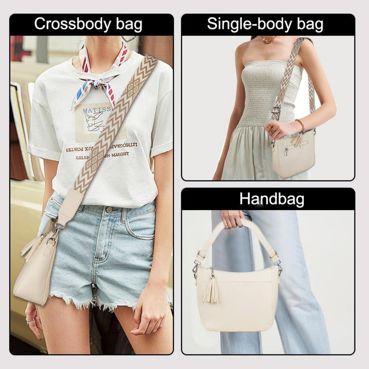 Umhängetasche Damen Crossbody Bag Verstellbarer Schultergurt