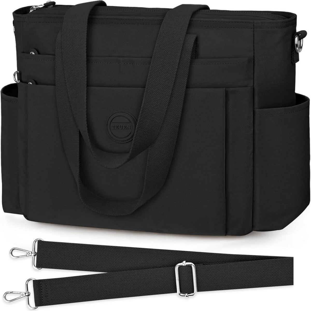 TEUEN Damen Nylon Handtasche Groß Crossbody Schultertasche