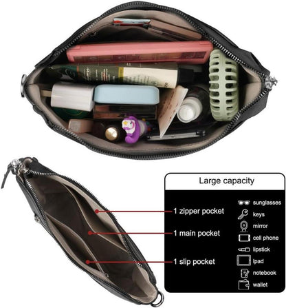 Umhängetasche Damen Crossbody Bag Verstellbar Abnehmbar Schultergurt