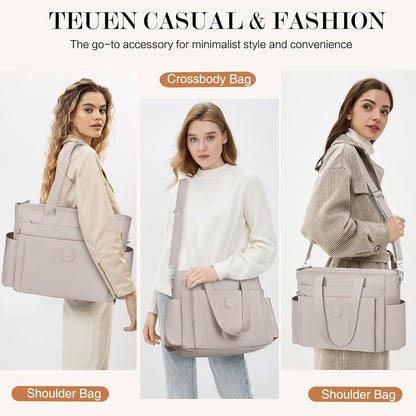 TEUEN Handtasche Damen Nylon Groß Crossbody Schultertasche
