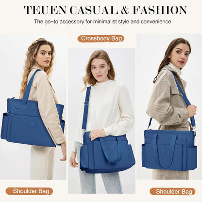 TEUEN Damen Handtasche Nylon Tote Bag Crossbody Shopper