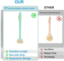 Rückenbürste für die Dusche mit 43 cm Anti-Rutsch-Griff