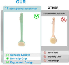 Rückenbürste Dusche 43 cm Anti-Rutsch Nass Trockenbürste